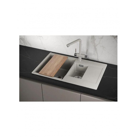 Кухонная мойка GRANULA ESTETICA (7808, БАЗАЛЬТ) - фото 4