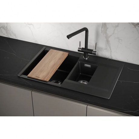 Кухонная мойка GRANULA ESTETICA (7808, ТУРМАЛИН) - фото 5