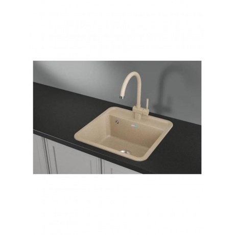 Кухонная мойка GRANULA Стандарт (5001, БЕЖЕВЫЙ) - фото 2