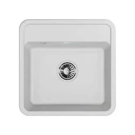 Кухонная мойка GRANULA Стандарт (5001, БЕЛЫЙ)