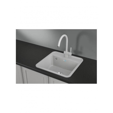 Кухонная мойка GRANULA Стандарт (5001, БЕЛЫЙ) - фото 2