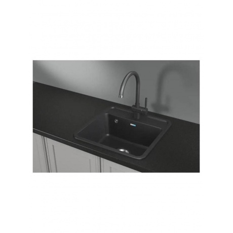 Кухонная мойка GRANULA Стандарт (5001, ЧЁРНЫЙ) - фото 2
