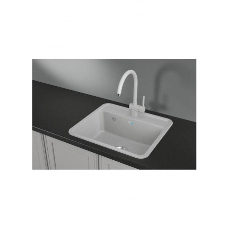 Кухонная мойка GRANULA Стандарт (5601, БЕЛЫЙ) - фото 2