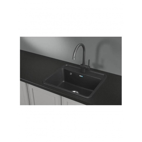 Кухонная мойка GRANULA Стандарт (5601, ЧЁРНЫЙ) - фото 2