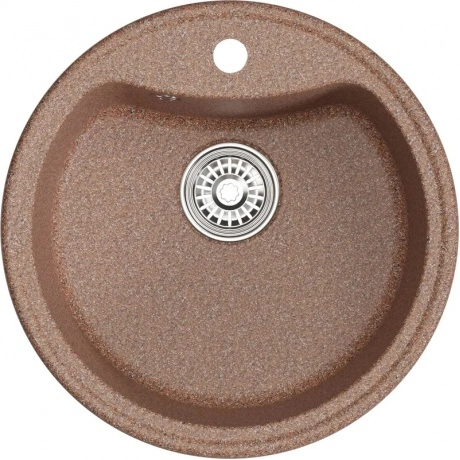 Мойкa MIXLINE ML-GM09 круглая  терракотовая (307) 510 мм (глуб. ...