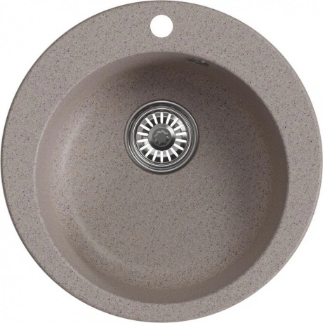 Мойкa MIXLINE ML-GM13 круглая  песочная (302) 495мм (глуб. чаши ...