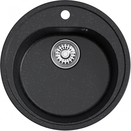Мойкa MIXLINE круглая черная D500мм ML-GM11 (551821) - фото 1