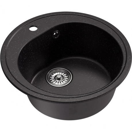 Мойкa MIXLINE круглая черная D500мм ML-GM11 (551821) - фото 3