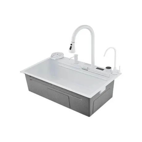 Мойка кухонная с водопадом Savol S-SC002W