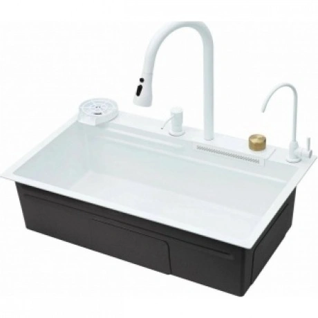 Мойка кухонная с водопадом Savol (S-SC003W)