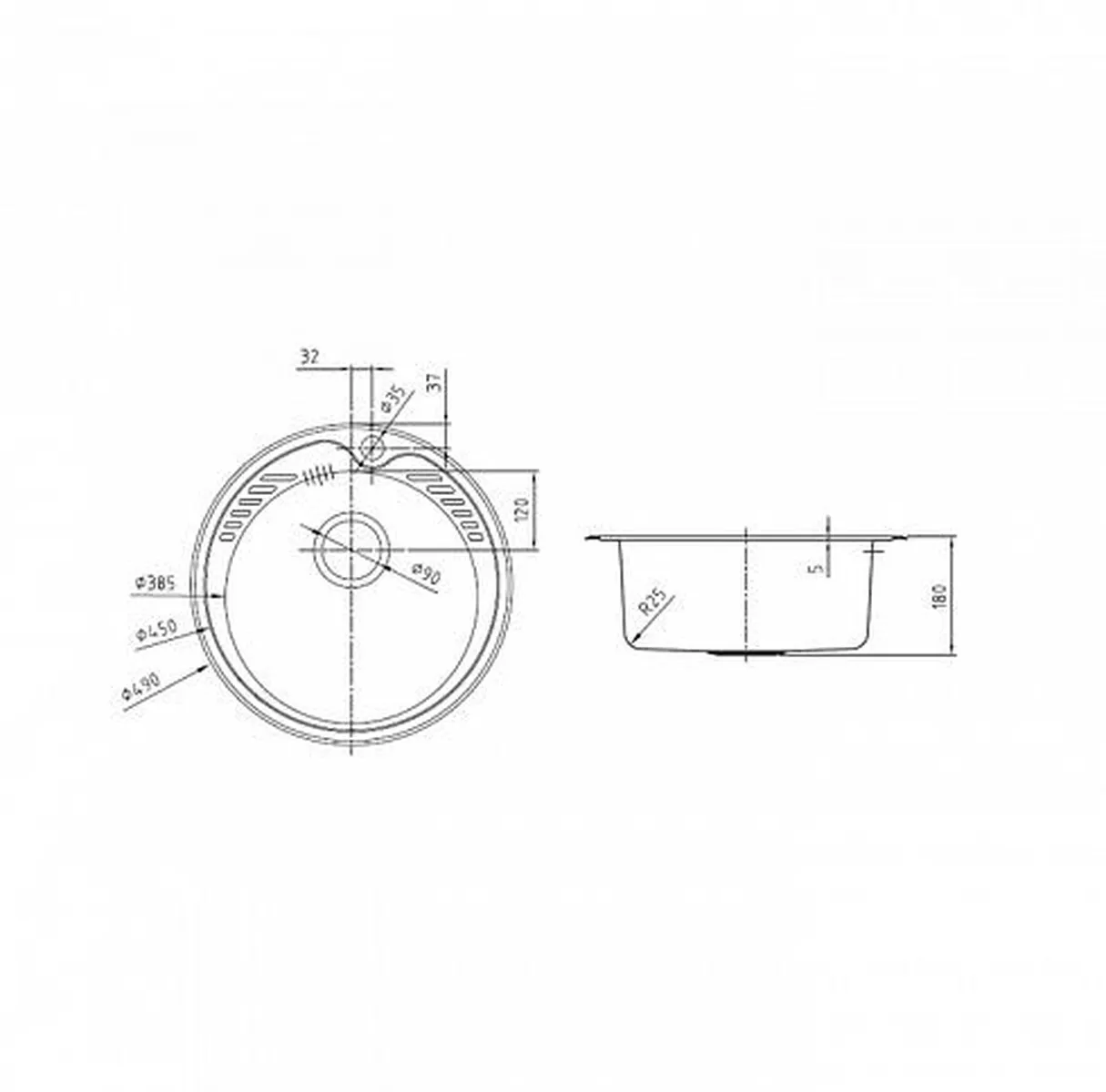 Мойка для кухни нержавеющая сталь, шелк Iddis Suno Sun49S0i77 - фото 4