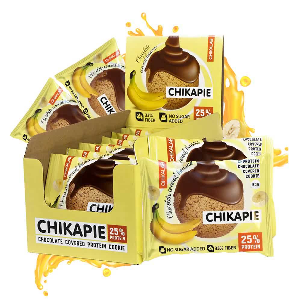 CHIKALAB Печенье глазированное Chikapie с начинкой 