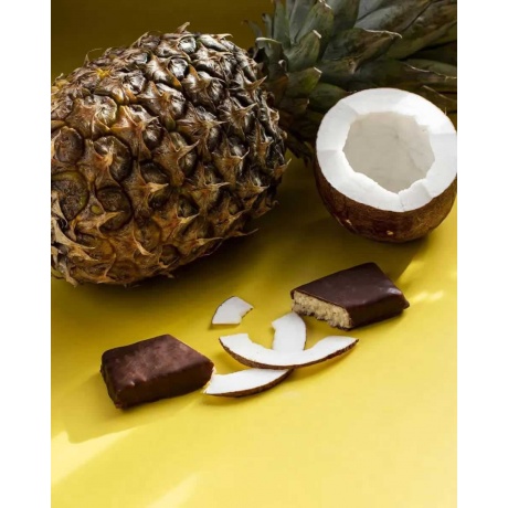 SNAQ FABRIQ Батончик кокосовый Coco без сахара глазированный &quot;Ананас&quot; 40г 30шт - фото 6