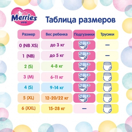 Подгузники для детей Merries размер М 6-11 кг/22шт - фото 3
