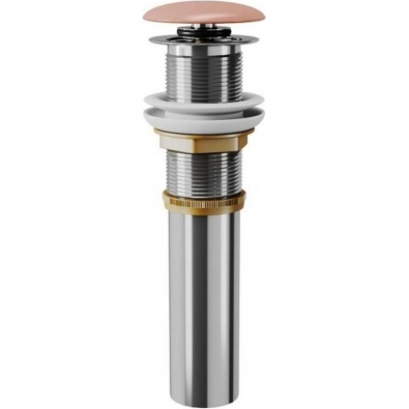 

Донный клапан DK для раковины (умывальника) 1/4" клик-клак, розовая крышка (DC9004)