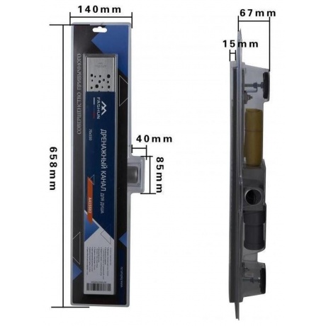 Дренажный канал FASHUN (A415502) - фото 5