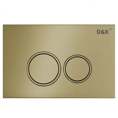 Клавиша смыва D&K Bayern глянцевое золото (арт.инсталл DI8050127...
