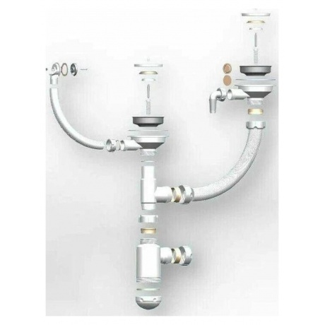 Сифон для кухонных моек GRAND (СФ-0005) - фото 2