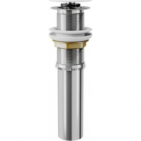 Донный клапан DK для раковины клик-клак без перелива белая крышк...