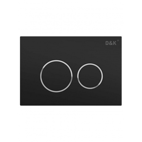 Клавиша смыва D&amp;K Bayern (арт.инсталл DI8050127);черный (DB1529025) - фото 1