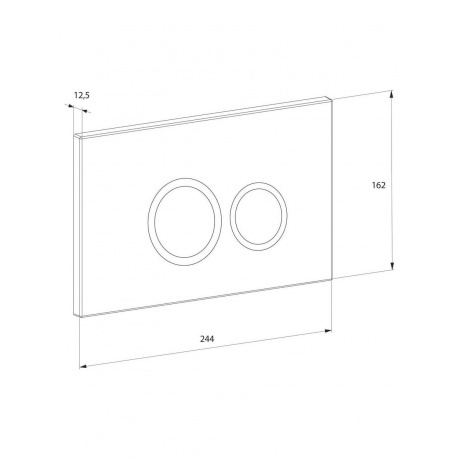 Клавиша смыва D&amp;K Bayern (арт.инсталл DI8050127);черный (DB1529025) - фото 2