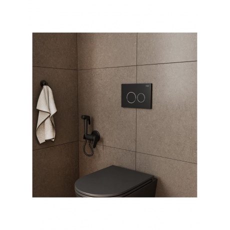 Клавиша смыва D&amp;K Bayern (арт.инсталл DI8050127);черный (DB1529025) - фото 3