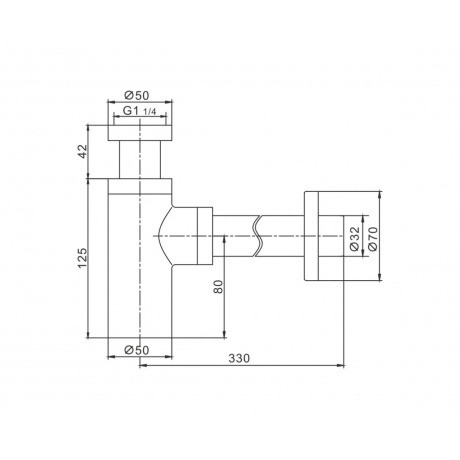 Сифон для раковины Haiba (HB80-7) - фото 2