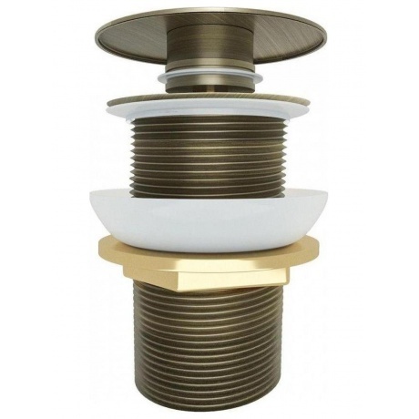 Донный клапан без перелива Teymi Solli для раковины, бронза мато...