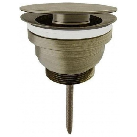 Донный клапан с переливом Teymi Lina для раковины, бронза матовы...