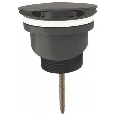 Донный клапан с переливом Teymi Lina для раковины, графит матовы...