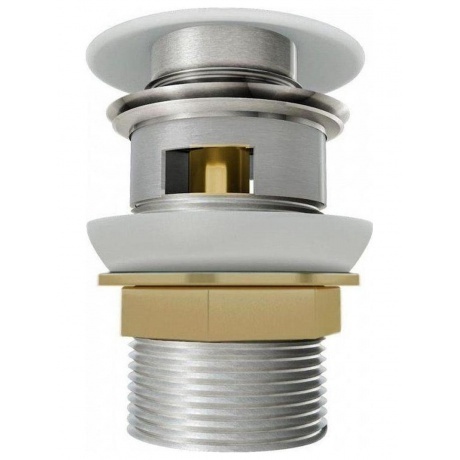 Донный клапан Teymi для раковины с переливом, белый T140103 - фото 2