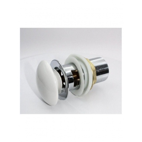 Донный клапан Teymi для раковины с переливом, белый T140103 - фото 9