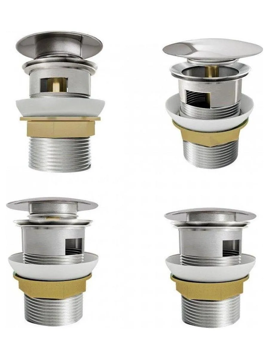 Донный клапан Teymi для раковины с переливом, хром T140105 - фото 6