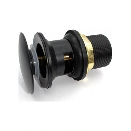 Донный клапан Teymi для раковины с переливом, черный T140104 - фото 8