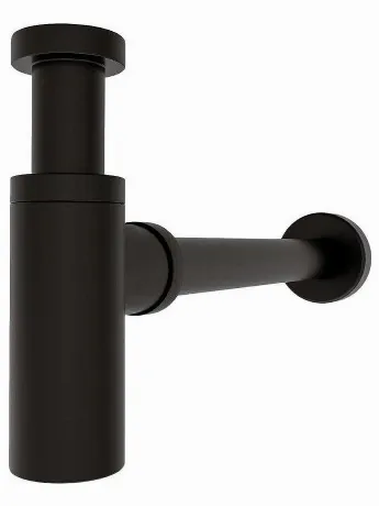 Сифон Teymi для раковины, черный матовый T140101