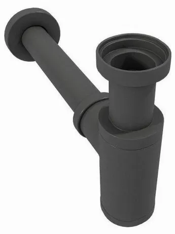 Сифон Teymi Iva для раковины, графит матовый T140200