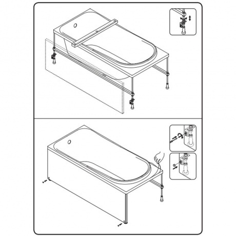 Каркас для ванны Spirit 180х80 - фото 7