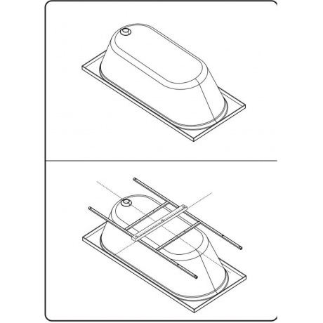 W94A-180-080W-R X-Joy Каркас для ванн 180х80 - фото 5