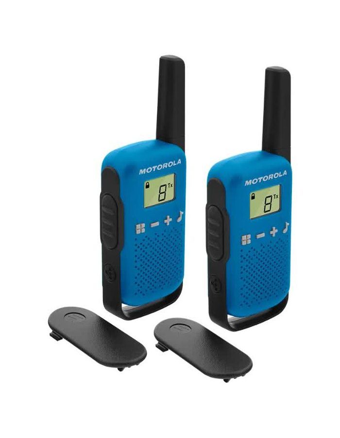 Рация Motorola Talkabout T42 Twin Pack (синий) Комплект из двух радиостанций MT198 фото