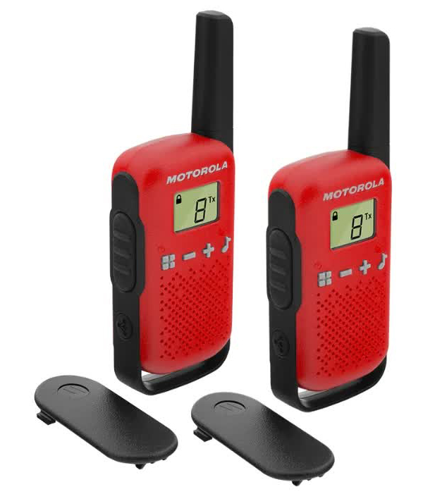 Рация Motorola Talkabout T42 Twin Pack (красный) Комплект из двух радиостанций MT199 рация motorola talkabout t42 triple