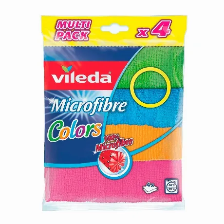 Салфетка КОЛОРС из микрофибры 4шт VILEDA