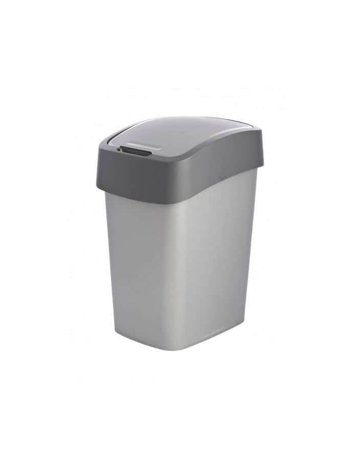 Контейнер для мусора FLIP BIN 10л серебристый/графит контейнер для мусора econova smart bin цвет зеленый 333×269×457 мм 25 л