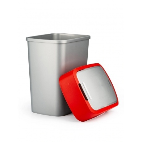 Контейнер для мусора FLIP BIN 25л красный - фото 2