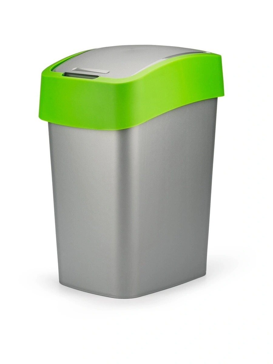 Контейнер для мусора FLIP BIN 25л зеленый контейнер для мусора idea твин 25л серый пластик