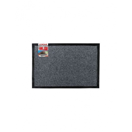 

Коврик входной ворсовый влаго-грязезащитный LAIMA, 40х60 см, ребристый, толщина 7 мм, серый, 602861