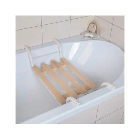 Сиденье в ванну  Эконом &quot;Ника&quot; ( дер.,мет. )  СВ1 - фото 3