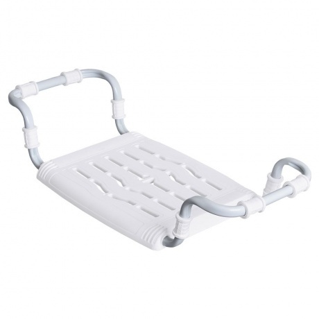 Сиденье в ванну  раздвиж. пластик "Ника" (метал. 63-70 см) белый...
