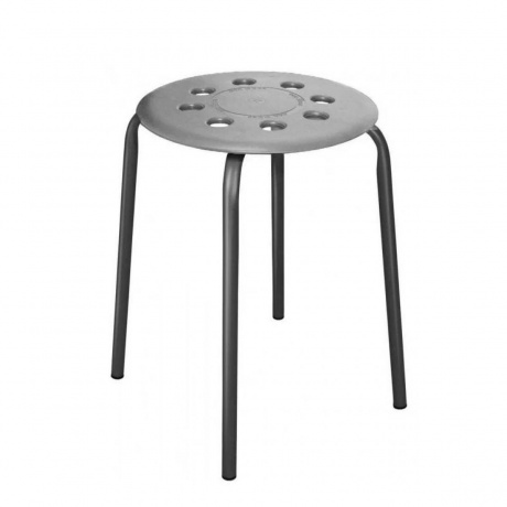 

Табурет пластм.разбор. на 4 ножках "Ника" ТП01 серый