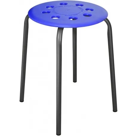 Табурет пластм.разбор. на 4 ножках  "Ника" ТП01  синий