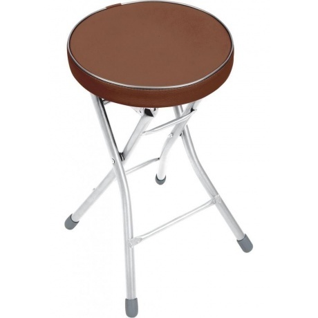 

Табурет складной кругл. 4 ножки корич.d 32 см ТБСК1/3